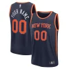 Accattivante Elegante Prestigioso New York Knicks Custom Fast Break Jersey Navy Statement Edition