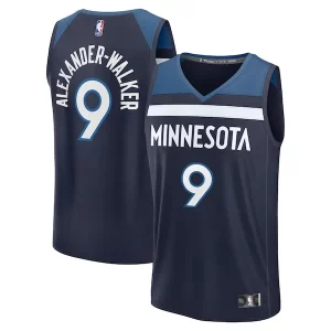 Eccezionale Nickeil Alexander Walker Minnesota Timberwolves Fast Break Replica Player Jersey Icon Edition Navy