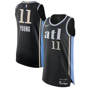 Accattivante Magnifico Fascinante Nike Trae Young Atlanta Hawks Authentic Jersey City Edition Black