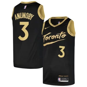 Attraente Ottimo Carino OG Anunoby Toronto Raptors Nike Swingman Player Jersey City Edition Black