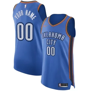 Fantastico Classico Lussuoso Oklahoma City Thunder Nike Authentic Custom Jersey Blue Icon Edition