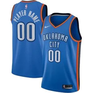 Gorgeous Comodo Cool Oklahoma City Thunder Nike Swingman Custom Jersey Blue Icon Edition