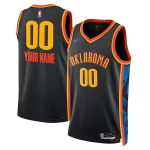 Eccezionale Carino Resistente Oklahoma City Thunder Nike Unisex 2024/25 Custom Swingman Jersey City Edition Black