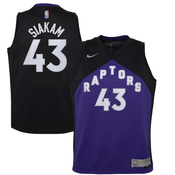 Moderno Pascal Siakam Toronto Raptors Nike Youth 2020/21 Swingman Player Jersey Black/Purple Earned Edition