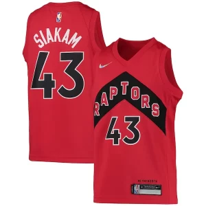 Cool Comodo Eccezionale Pascal Siakam Toronto Raptors Nike Youth 2021/22 Diamond Swingman Jersey Icon Edition Red