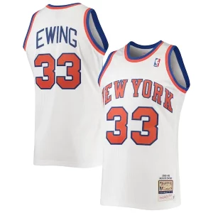Trendy Bellissimo Sofisticato Patrick Ewing New York Knicks 1985/86 Hardwood Classics Authentic Jersey White