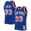 Moderno Accattivante Magnifico Patrick Ewing New York Knicks 1991/92 Hardwood Classics NBA 75th Anniversary Diamond Swingman Jersey Blue