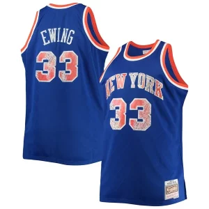 Prestigioso Ottimo Patrick Ewing New York Knicks Big & Tall 1991/92 NBA 75th Anniversary Diamond Swingman Jersey Blue