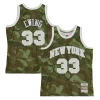Fascinante Resistente Patrick Ewing New York Knicks Hardwood Classics 1991/92 Ghost Green Swingman Jersey Camo