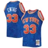Splendido Attraente Robusto Patrick Ewing New York Knicks Hardwood Classics 1991/92 Lunar New Year Swingman Jersey Blue