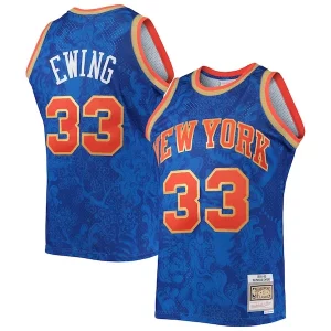 Splendido Attraente Robusto Patrick Ewing New York Knicks Hardwood Classics 1991/92 Lunar New Year Swingman Jersey Blue