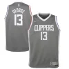 Duraturo Moderno Ottimo Paul George LA Clippers Nike Youth 2020/21 Swingman Player Jersey Gray Earned Edition