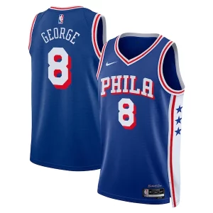 Trendy Pratico Paul George Philadelphia 76ers Nike Unisex 2024 Offseason Addition Nike Swingman Jersey Royal