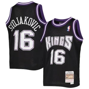 Accattivante Prestigioso Sofisticato Peja Stojakovic Sacramento Kings Youth 2001/02 Hardwood Classics Swingman Jersey Black