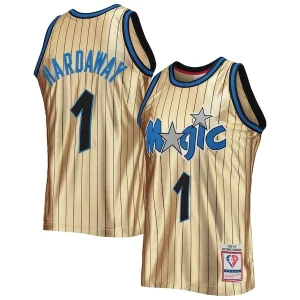 Fascinante Penny Hardaway Orlando Magic 75th Anniversary 1993/94 Hardwood Classics Swingman Jersey Gold