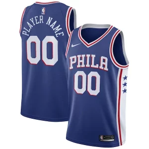 Fantastico Philadelphia 76ers Nike 2020/21 Swingman Custom Jersey Icon Edition Royal