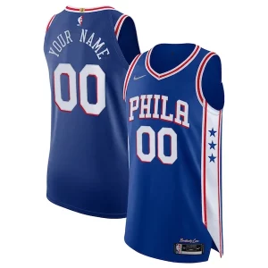 Ottimo Cool Philadelphia 76ers Nike 2021/22 Diamond Authentic Custom Jersey Icon Edition Royal