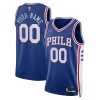 Magnifico Philadelphia 76ers Nike 2021/22 Diamond Swingman Custom Jersey Icon Edition Royal