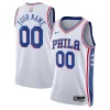 Trendy Philadelphia 76ers Nike Unisex 2022/23 Swingman Custom Jersey White Association Edition