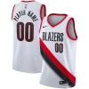 Cool Portland Trail Blazers Nike 2020/21 Swingman Custom Jersey Association Edition White