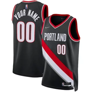 Fantastico Portland Trail Blazers Nike 2021/22 Diamond Swingman Custom Jersey Icon Edition Black