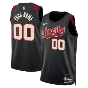 Cool Gorgeous Splendido Portland Trail Blazers Nike Unisex 2023/24 Custom Swingman Jersey Black City Edition