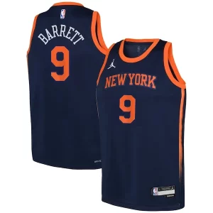 Attraente RJ Barrett New York Knicks Jordan Brand Youth Swingman Jersey Statement Navy