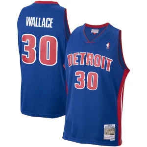 Raffinato Accattivante Rasheed Wallace Detroit Pistons 2003/04 Hardwood Classics Swingman Jersey Royal