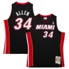 Incantevole Splendido Ray Allen Miami Heat Hardwood Classics Swingman Jersey Black