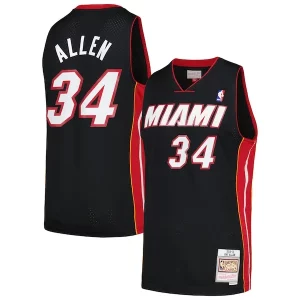 Moderno Trendy Ray Allen Miami Heat 2012/13 Hardwood Classics Swingman Jersey Black