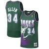 Cool Eccezionale Ray Allen Milwaukee Bucks 1996/97 Hardwood Classics Swingman Jersey Kelly Green