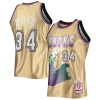Carino Ray Allen Milwaukee Bucks 75th Anniversary 1996/97 Hardwood Classics Swingman Jersey Gold