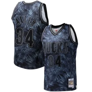 Fascinante Incantevole Ray Allen Milwaukee Bucks Hardwood Classics 1996/97 Tie Dye Swingman Jersey Black