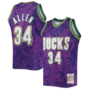Duraturo Ray Allen Milwaukee Bucks Hardwood Classics 2000/01 Lunar New Year Swingman Jersey Purple