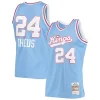 Accattivante Reggie Theus Sacramento Kings 1985/86 Hardwood Classics Swingman Jersey Light Blue