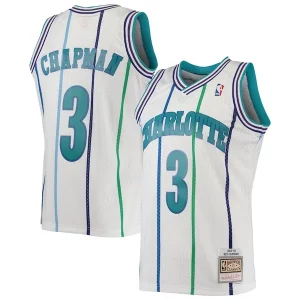 Trendy Rex Chapman Charlotte Hornets 1988/89 Hardwood Classics Swingman Jersey White