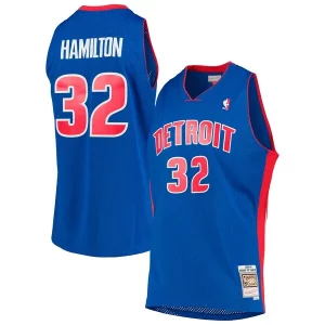 Comodo Gorgeous Richard Hamilton Detroit Pistons 2003/04 Hardwood Classics Swingman Jersey Blue