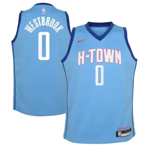 Stupendo Duraturo Gorgeous Russell Westbrook Houston Rockets Nike Youth 2020/21 Swingman Jersey Blue City Edition
