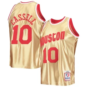 Meraviglioso Versatile Sam Cassell Houston Rockets 75th Anniversary 1993/94 Hardwood Classics Swingman Jersey Gold