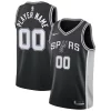 Accattivante Resistente San Antonio Spurs Nike Swingman Custom Jersey Black Icon Edition