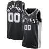 Splendido San Antonio Spurs Nike Swingman Custom Jersey Black Icon Edition