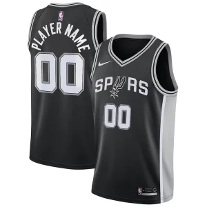 Splendido San Antonio Spurs Nike Swingman Custom Jersey Black Icon Edition