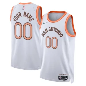 Sofisticato San Antonio Spurs Nike Unisex 2023/24 Custom Swingman Jersey White City Edition