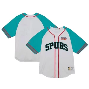 Fascinante San Antonio Spurs Practice Day Baseball Jersey White