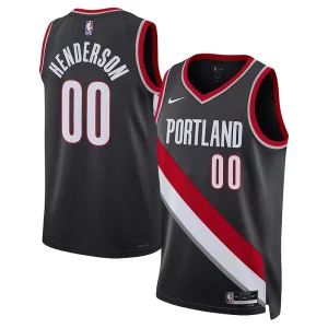 Fantastico Versatile Scoot Henderson Portland Trail Blazers Nike Unisex 2023 NBA Draft Swingman Jersey Icon Edition Black