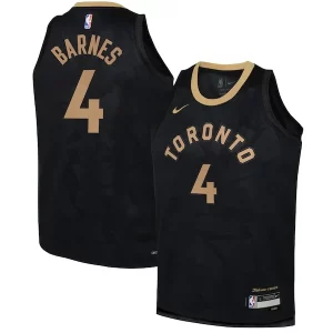 Elegante Splendido Carino Scottie Barnes Toronto Raptors Nike Youth 2022/23 Swingman Jersey City Edition Black