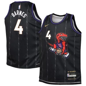 Lussuoso Gorgeous Delizioso Scottie Barnes Toronto Raptors Nike Youth 2024/25 Swingman Player Jersey City Edition Black