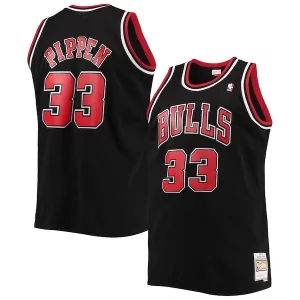 Carino Fantastico Scottie Pippen Chicago Bulls Big & Tall Hardwood Classics Swingman Jersey Black/Red