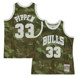 Elegante Robusto Comodo Scottie Pippen Chicago Bulls Hardwood Classics 1997/98 Ghost Green Swingman Jersey Camo