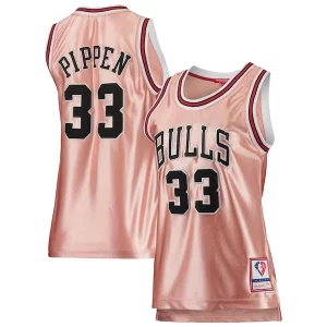 Ottimo Duraturo Trendy Scottie Pippen Chicago Bulls Women's 75th Anniversary Rose Gold 1997 Swingman Jersey Pink